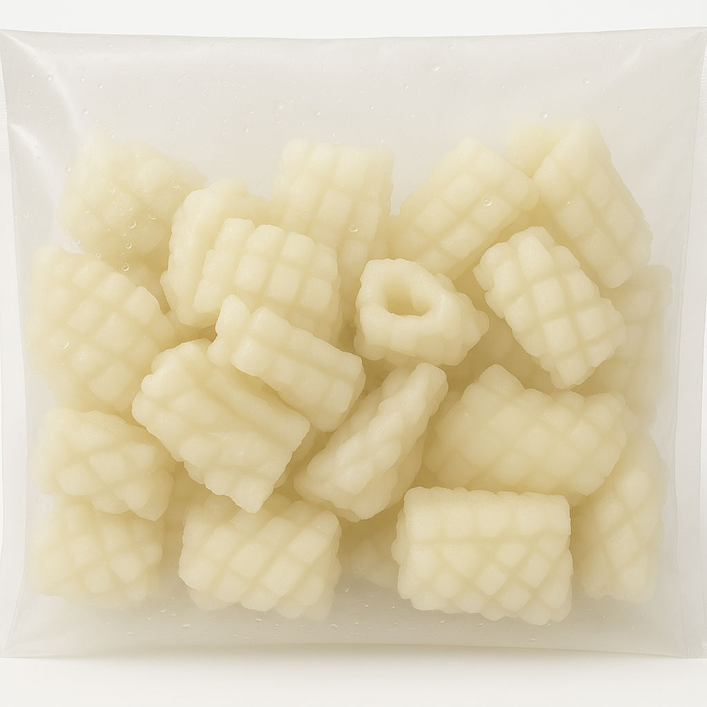 Squid Carvings Blanched