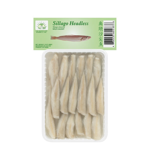 Silver Sillago Headless Gutted